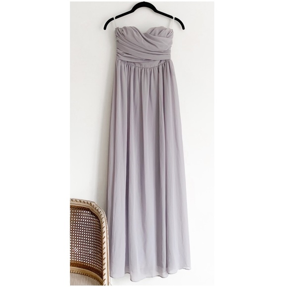 All Afloat Strapless Maxi by Lulu’s - Picture 3 of 8